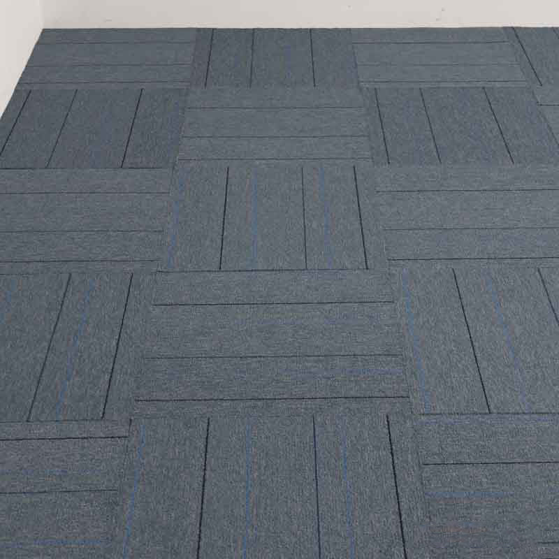 Carpet Tile Non-Skid Fade Resistant Geometry Loose Lay Carpet Tiles Living Room Grey Clearhalo 'Carpet Tiles & Carpet Squares' 'carpet_tiles_carpet_squares' 'Flooring 'Home Improvement' 'home_improvement' 'home_improvement_carpet_tiles_carpet_squares' Walls and Ceiling' 6695491