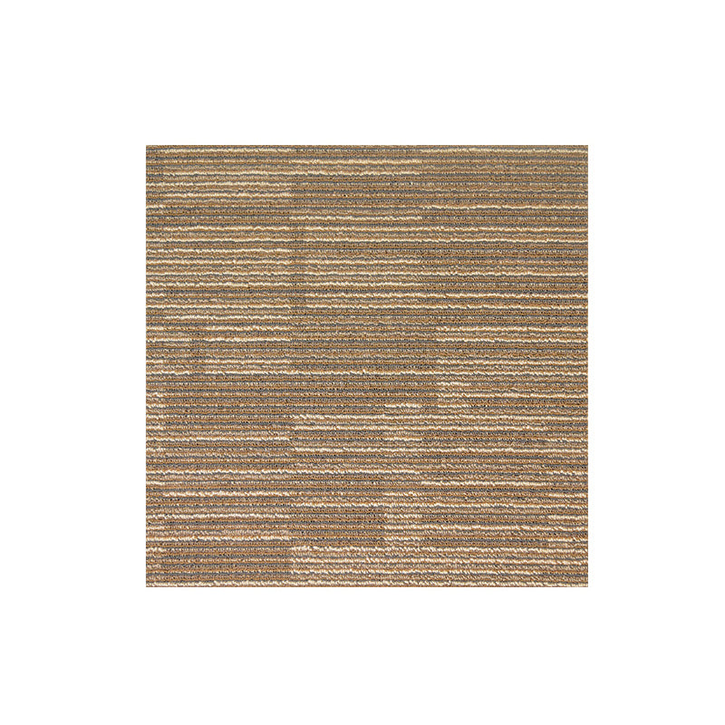 Carpet Tile Non-Skid Fade Resistant Striped Loose Lay Carpet Tiles Living Room Light Brown Clearhalo 'Carpet Tiles & Carpet Squares' 'carpet_tiles_carpet_squares' 'Flooring 'Home Improvement' 'home_improvement' 'home_improvement_carpet_tiles_carpet_squares' Walls and Ceiling' 6695498