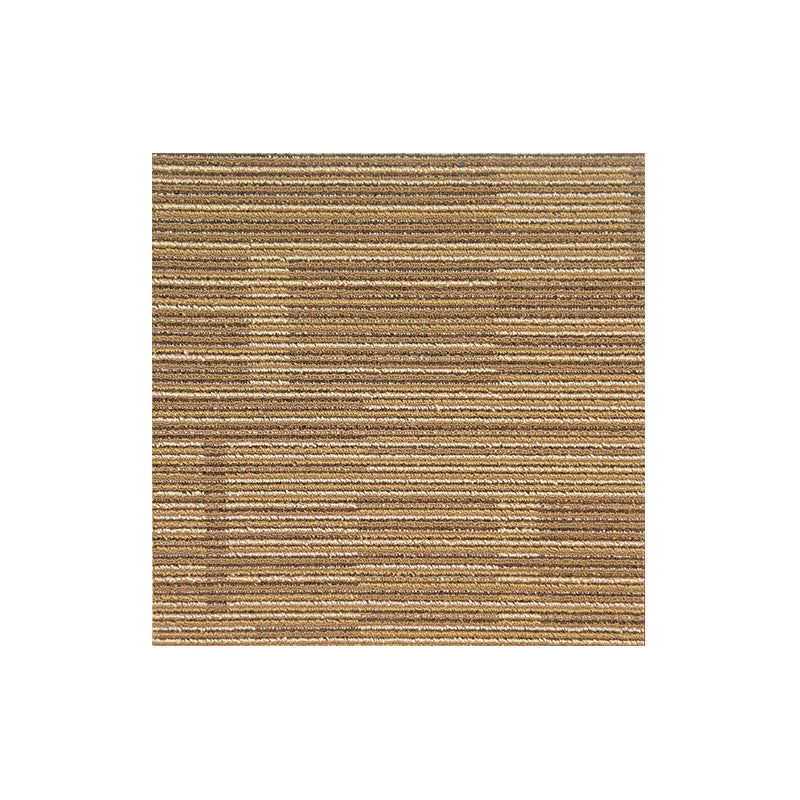 Carpet Tile Non-Skid Fade Resistant Striped Loose Lay Carpet Tiles Living Room Light Brown Yellow Clearhalo 'Carpet Tiles & Carpet Squares' 'carpet_tiles_carpet_squares' 'Flooring 'Home Improvement' 'home_improvement' 'home_improvement_carpet_tiles_carpet_squares' Walls and Ceiling' 6695499