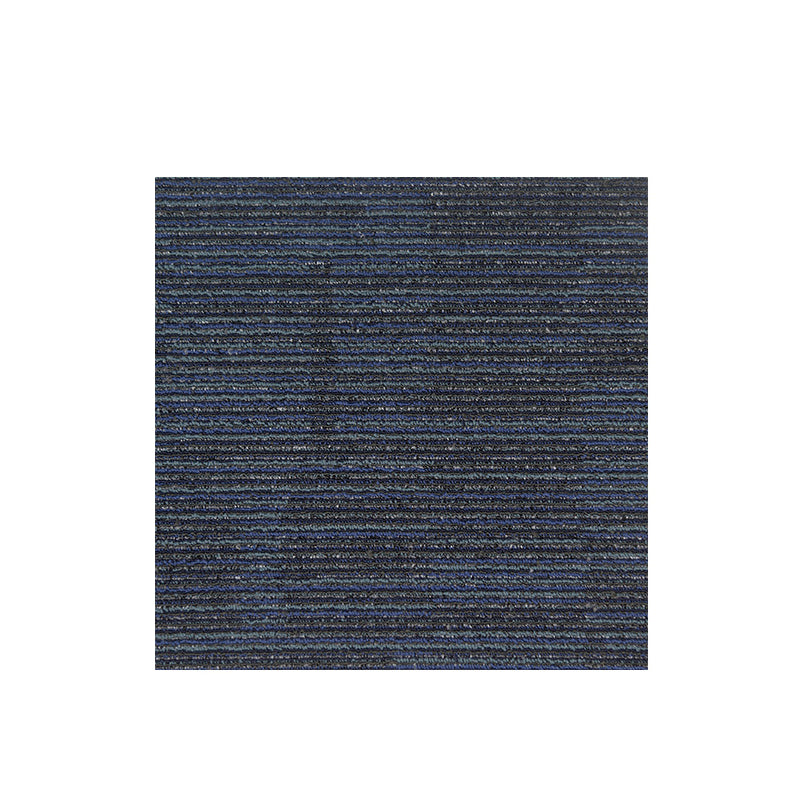 Carpet Tile Non-Skid Fade Resistant Striped Loose Lay Carpet Tiles Living Room Dark Blue Clearhalo 'Carpet Tiles & Carpet Squares' 'carpet_tiles_carpet_squares' 'Flooring 'Home Improvement' 'home_improvement' 'home_improvement_carpet_tiles_carpet_squares' Walls and Ceiling' 6695507