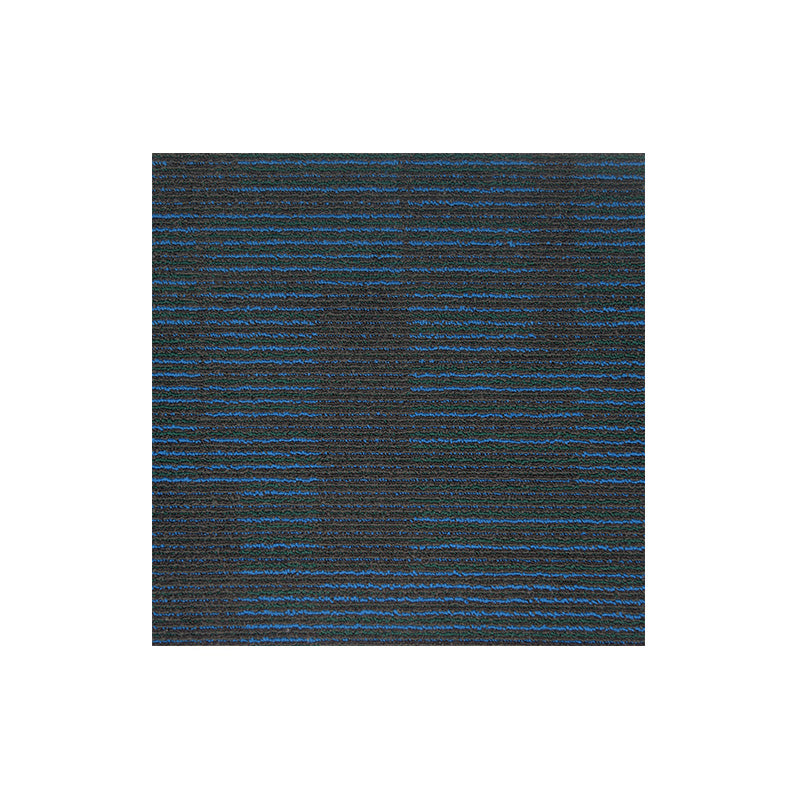 Carpet Tile Non-Skid Fade Resistant Striped Loose Lay Carpet Tiles Living Room Black-Blue Clearhalo 'Carpet Tiles & Carpet Squares' 'carpet_tiles_carpet_squares' 'Flooring 'Home Improvement' 'home_improvement' 'home_improvement_carpet_tiles_carpet_squares' Walls and Ceiling' 6695525