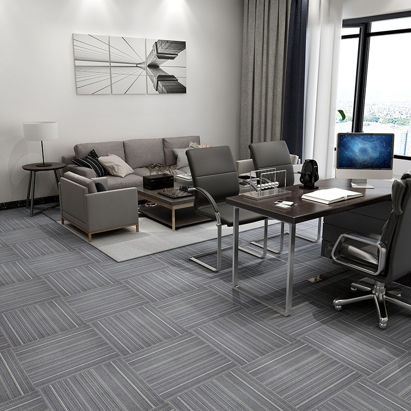 Carpet Tile Fade Resistant Solid Color Self Peel and Stick Carpet Tiles Living Room Clearhalo 'Carpet Tiles & Carpet Squares' 'carpet_tiles_carpet_squares' 'Flooring 'Home Improvement' 'home_improvement' 'home_improvement_carpet_tiles_carpet_squares' Walls and Ceiling' 6695540