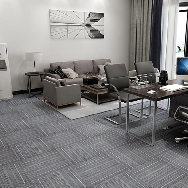 Carpet Tile Fade Resistant Solid Color Self Peel and Stick Carpet Tiles Living Room Clearhalo 'Carpet Tiles & Carpet Squares' 'carpet_tiles_carpet_squares' 'Flooring 'Home Improvement' 'home_improvement' 'home_improvement_carpet_tiles_carpet_squares' Walls and Ceiling' 6695547