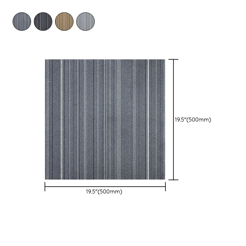 Carpet Tile Fade Resistant Solid Color Self Peel and Stick Carpet Tiles Living Room Clearhalo 'Carpet Tiles & Carpet Squares' 'carpet_tiles_carpet_squares' 'Flooring 'Home Improvement' 'home_improvement' 'home_improvement_carpet_tiles_carpet_squares' Walls and Ceiling' 6695552