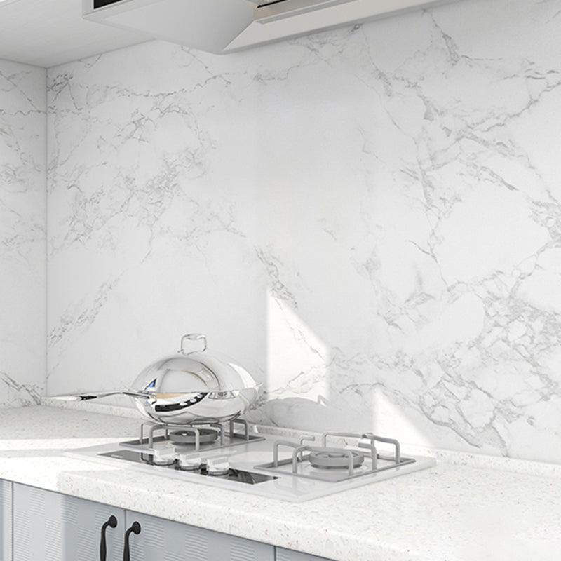 Modern Backsplash Tile Waterproof Marble Print Peel and Stick Backsplash Tile for Kitchen Textured White Clearhalo 'Flooring 'Home Improvement' 'home_improvement' 'home_improvement_peel_stick_blacksplash' 'Peel & Stick Backsplash Tile' 'peel_stick_blacksplash' 'Walls & Ceilings' Walls and Ceiling' 6695562