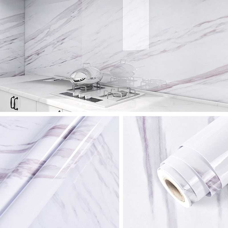 Modern Backsplash Wallpaper Smooth Peel and Stick Wall Tile for Kitchen Textured White Clearhalo 'Flooring 'Home Improvement' 'home_improvement' 'home_improvement_peel_stick_blacksplash' 'Peel & Stick Backsplash Tile' 'peel_stick_blacksplash' 'Walls & Ceilings' Walls and Ceiling' 6695577