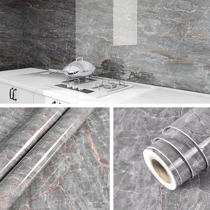 Modern Backsplash Wallpaper Smooth Peel and Stick Wall Tile for Kitchen Grey Clearhalo 'Flooring 'Home Improvement' 'home_improvement' 'home_improvement_peel_stick_blacksplash' 'Peel & Stick Backsplash Tile' 'peel_stick_blacksplash' 'Walls & Ceilings' Walls and Ceiling' 6695589