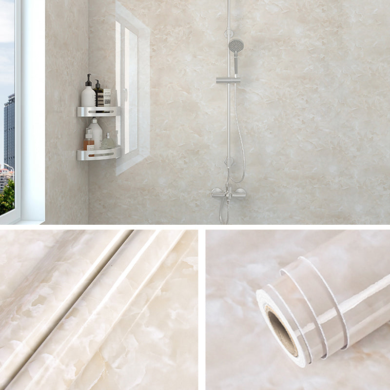 Modern Peel and Stick Tile Vinyl Smooth Backsplash Wallpaper Beige Clearhalo 'Flooring 'Home Improvement' 'home_improvement' 'home_improvement_peel_stick_blacksplash' 'Peel & Stick Backsplash Tile' 'peel_stick_blacksplash' 'Walls & Ceilings' Walls and Ceiling' 6695597