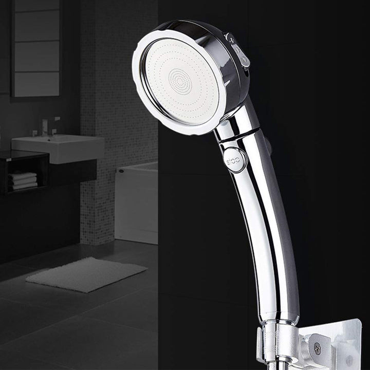 Contemporary Handheld Shower Head Silver 3-Spray Patterns Wall-Mount Showerhead Clearhalo 'Bathroom Remodel & Bathroom Fixtures' 'Home Improvement' 'home_improvement' 'home_improvement_shower_heads' 'Shower Heads' 'shower_heads' 'Showers & Bathtubs Plumbing' 'Showers & Bathtubs' 6696049