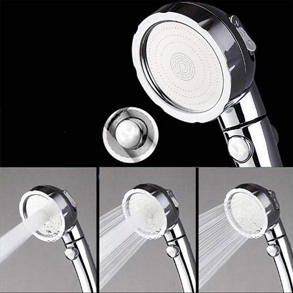 Contemporary Handheld Shower Head Silver 3-Spray Patterns Wall-Mount Showerhead Clearhalo 'Bathroom Remodel & Bathroom Fixtures' 'Home Improvement' 'home_improvement' 'home_improvement_shower_heads' 'Shower Heads' 'shower_heads' 'Showers & Bathtubs Plumbing' 'Showers & Bathtubs' 6696053