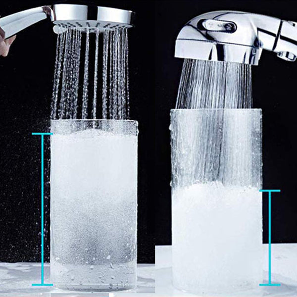 Contemporary Handheld Shower Head Silver 3-Spray Patterns Wall-Mount Showerhead Clearhalo 'Bathroom Remodel & Bathroom Fixtures' 'Home Improvement' 'home_improvement' 'home_improvement_shower_heads' 'Shower Heads' 'shower_heads' 'Showers & Bathtubs Plumbing' 'Showers & Bathtubs' 6696054