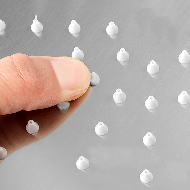 Stainless Steel Fixed Shower Head in Silver H2Okinetic Technology Showerhead Clearhalo 'Bathroom Remodel & Bathroom Fixtures' 'Home Improvement' 'home_improvement' 'home_improvement_shower_heads' 'Shower Heads' 'shower_heads' 'Showers & Bathtubs Plumbing' 'Showers & Bathtubs' 6696086