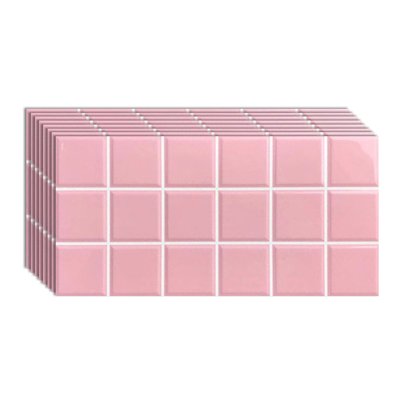 Indoor Wall Tile Grid Pattern Rectangle Living Room Wall Tile 12"L x 24"W x 0.4"H Glossy Polished Clearhalo 'Floor Tiles & Wall Tiles' 'floor_tiles_wall_tiles' 'Flooring 'Home Improvement' 'home_improvement' 'home_improvement_floor_tiles_wall_tiles' Walls and Ceiling' 6696141