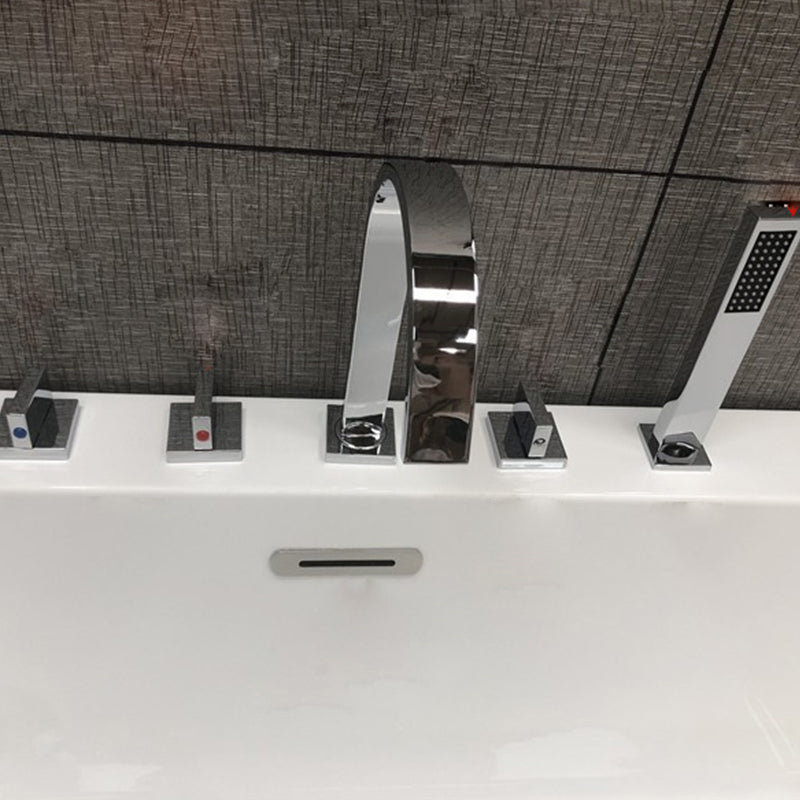 Modern Style Freestanding Bath Tub Stone Bathtub with Overflow Trim Clearhalo 'Bathroom Remodel & Bathroom Fixtures' 'Bathtubs' 'Home Improvement' 'home_improvement' 'home_improvement_bathtubs' 'Showers & Bathtubs' 6696977