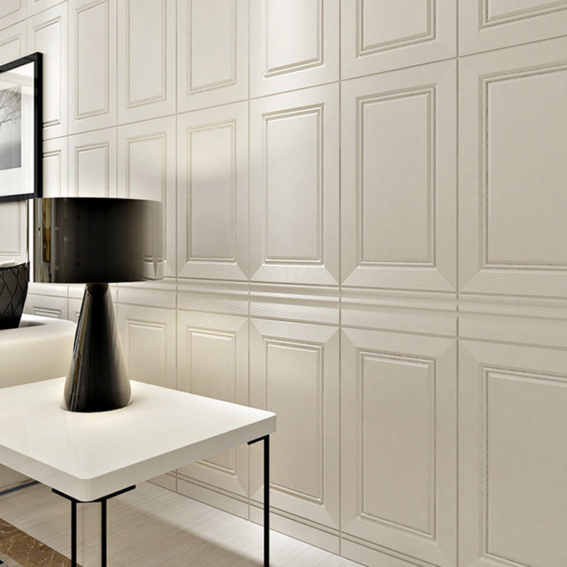 A closer look at Textured Wall Paneling Ceiling Treatment