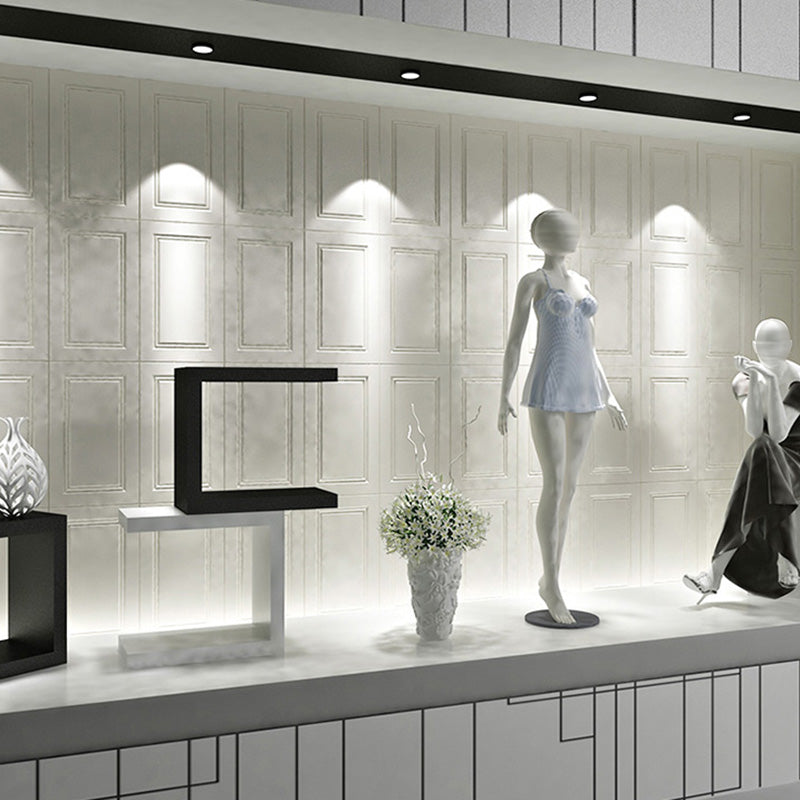 Modern Style Interior Wall Paneling Peel and Stick Geometric Texture Wall Paneling Clearhalo 'Flooring 'Home Improvement' 'home_improvement' 'home_improvement_wall_paneling' 'Wall Paneling' 'wall_paneling' 'Walls & Ceilings' Walls and Ceiling' 6697544