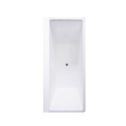 Modern Rectangle Acrylic Embedded Bathtub with Massage Device Tub Only Tub Clearhalo 'Bathroom Remodel & Bathroom Fixtures' 'Bathtubs' 'Home Improvement' 'home_improvement' 'home_improvement_bathtubs' 'Showers & Bathtubs' 6708115