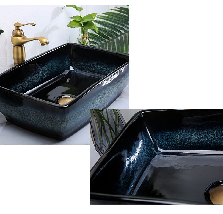 Traditional Vessel Bathroom Sink Specialty Vitreous China with Faucet Vessel Sink Clearhalo 'Bathroom Remodel & Bathroom Fixtures' 'Bathroom Sinks & Faucet Components' 'Bathroom Sinks' 'bathroom_sink' 'Home Improvement' 'home_improvement' 'home_improvement_bathroom_sink' 6712919