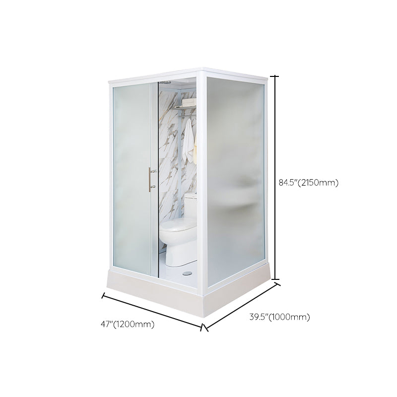 Framed Tempered Glass Shower Enclosure with Pedestal Full-Framed Shower Enclosure Clearhalo 'Bathroom Remodel & Bathroom Fixtures' 'Home Improvement' 'home_improvement' 'home_improvement_shower_stalls_enclosures' 'Shower Stalls & Enclosures' 'shower_stalls_enclosures' 'Showers & Bathtubs' 6713078