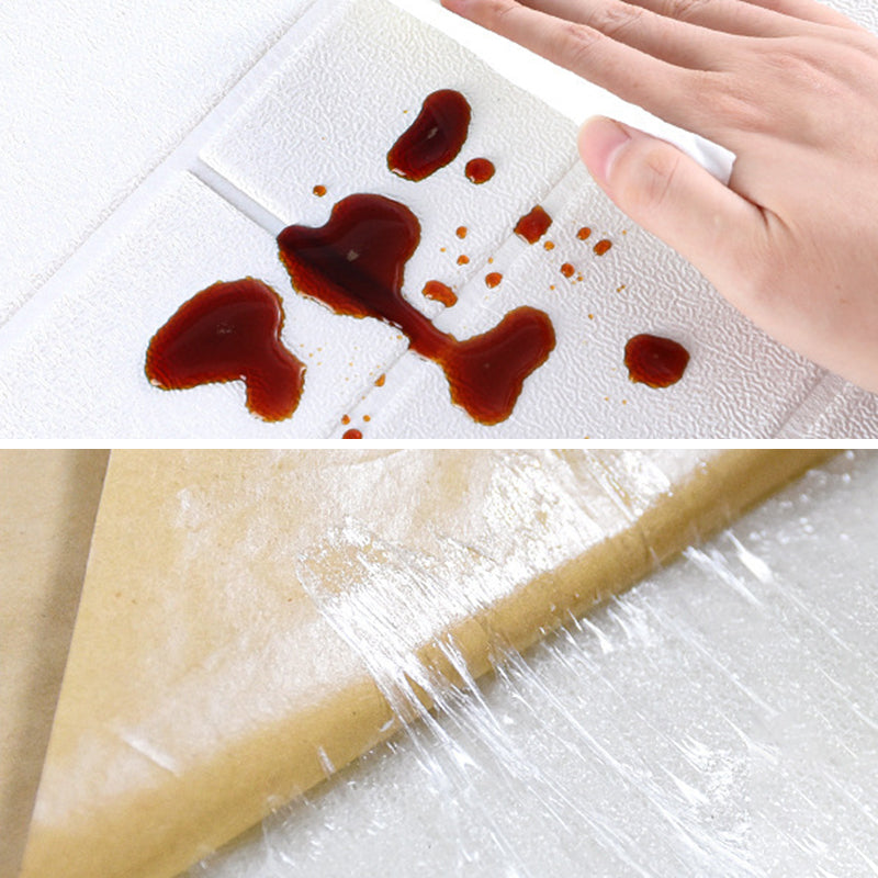 Industrial Wall Plank, 3D Brick Bathroom Wall Panels Set of 2 Clearhalo 'Flooring 'Home Improvement' 'home_improvement' 'home_improvement_wall_paneling' 'Wall Paneling' 'wall_paneling' 'Walls & Ceilings' Walls and Ceiling' 6713197