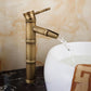 Farmhouse Brass Bathroom Faucet Lever Handle Faucet Single Hole Vessel Sink Faucet Brass 12.1" Supply Lines Not Included Clearhalo 'Bathroom Remodel & Bathroom Fixtures' 'Bathroom Sink Faucets' 'Bathroom Sinks & Faucet Components' 'bathroom_sink_faucets' 'Home Improvement' 'home_improvement' 'home_improvement_bathroom_sink_faucets' 6713219