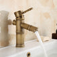 Farmhouse Brass Bathroom Faucet Lever Handle Faucet Single Hole Vessel Sink Faucet Clearhalo 'Bathroom Remodel & Bathroom Fixtures' 'Bathroom Sink Faucets' 'Bathroom Sinks & Faucet Components' 'bathroom_sink_faucets' 'Home Improvement' 'home_improvement' 'home_improvement_bathroom_sink_faucets' 6713234