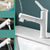 Modern Sink Faucet Solid Color Brass Centerset Lavatory Faucet for Bathroom White Clearhalo 'Bathroom Remodel & Bathroom Fixtures' 'Bathroom Sink Faucets' 'Bathroom Sinks & Faucet Components' 'bathroom_sink_faucets' 'Home Improvement' 'home_improvement' 'home_improvement_bathroom_sink_faucets' 6713262