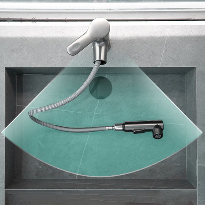 Modern Sink Faucet Solid Color Brass Centerset Lavatory Faucet for Bathroom Clearhalo 'Bathroom Remodel & Bathroom Fixtures' 'Bathroom Sink Faucets' 'Bathroom Sinks & Faucet Components' 'bathroom_sink_faucets' 'Home Improvement' 'home_improvement' 'home_improvement_bathroom_sink_faucets' 6713273