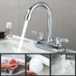 Contemporary Knob Handle Faucet Swivel Spout Bathroom Faucet Clearhalo 'bathroom_sink_faucets' 'Conjunta de Baño y Conjunta de Grifo' 'Coronamiento de Baño y Dispositivo de Baño' 'Grifo del lavabo del baño' 'Hogar' 'home_improvement' 'home_improvement_bathroom_sink_faucets' 'Mejoras para el hogar' 6713341