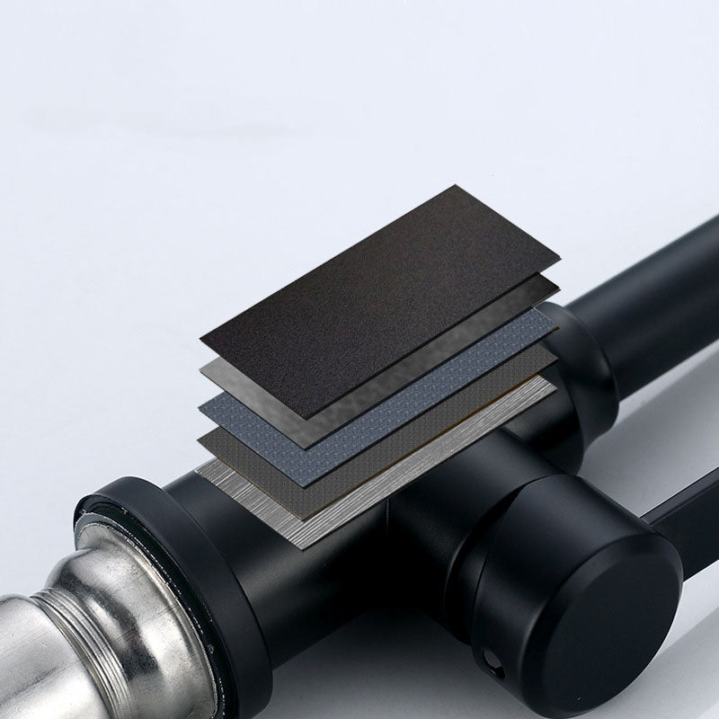 Modern Pull Down One Handle Kitchen Faucet High Arch Filler with No Sensor Clearhalo 'Home Improvement' 'home_improvement' 'home_improvement_kitchen_faucets' 'Kitchen Faucets' 'Kitchen Remodel & Kitchen Fixtures' 'Kitchen Sinks & Faucet Components' 'kitchen_faucets' 6713421