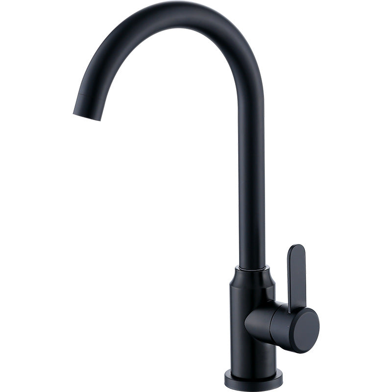 Modern Pull Down One Handle Kitchen Faucet High Arch Filler with No Sensor Clearhalo 'Home Improvement' 'home_improvement' 'home_improvement_kitchen_faucets' 'Kitchen Faucets' 'Kitchen Remodel & Kitchen Fixtures' 'Kitchen Sinks & Faucet Components' 'kitchen_faucets' 6713422
