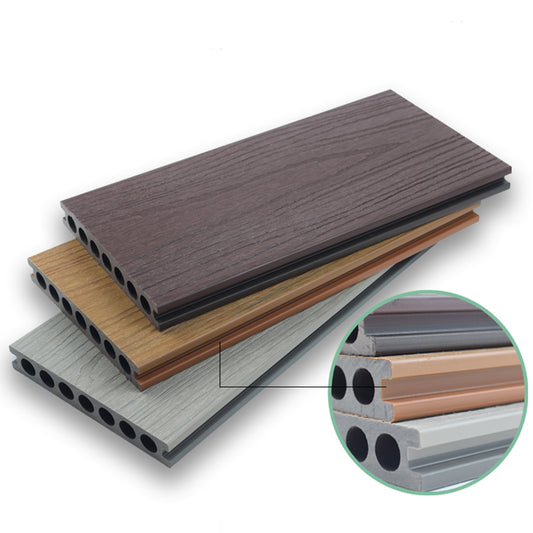 Modern Wooden Deck Plank Waterproof Outdoor Embossed Floor Board Clearhalo 'Home Improvement' 'home_improvement' 'home_improvement_outdoor_deck_tiles_planks' 'Outdoor Deck Tiles & Planks' 'Outdoor Flooring & Tile' 'Outdoor Remodel' 'outdoor_deck_tiles_planks' 6713719
