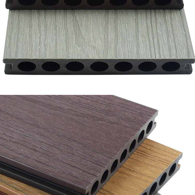 Modern Wooden Deck Plank Waterproof Outdoor Embossed Floor Board Clearhalo 'Home Improvement' 'home_improvement' 'home_improvement_outdoor_deck_tiles_planks' 'Outdoor Deck Tiles & Planks' 'Outdoor Flooring & Tile' 'Outdoor Remodel' 'outdoor_deck_tiles_planks' 6713721