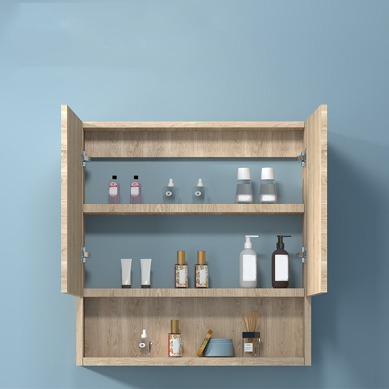 Mirror Vanity Wood Freestanding Rectangle 2 Doors Bathroom Vanity with Single Sink Clearhalo 'Bathroom Remodel & Bathroom Fixtures' 'Bathroom Vanities' 'bathroom_vanities' 'Home Improvement' 'home_improvement' 'home_improvement_bathroom_vanities' 6714063