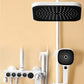 White Thermostatic Shower Set Bathroom Bath Nozzle Booster Shower Faucet Clearhalo 'Bathroom Remodel & Bathroom Fixtures' 'Home Improvement' 'home_improvement' 'home_improvement_shower_faucets' 'Shower Faucets & Systems' 'shower_faucets' 'Showers & Bathtubs Plumbing' 'Showers & Bathtubs' 6714259