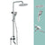 Silver Shower Set Pressurized Shower Head Thermostatic Bathroom Shower Water Faucet Light Gray Round Spray Gun Not Included Clearhalo 'Bathroom Remodel & Bathroom Fixtures' 'Home Improvement' 'home_improvement' 'home_improvement_shower_faucets' 'Shower Faucets & Systems' 'shower_faucets' 'Showers & Bathtubs Plumbing' 'Showers & Bathtubs' 6714284