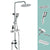 Silver Shower Set Pressurized Shower Head Thermostatic Bathroom Shower Water Faucet Silver Round Spray Gun Not Included Clearhalo 'Bathroom Remodel & Bathroom Fixtures' 'Home Improvement' 'home_improvement' 'home_improvement_shower_faucets' 'Shower Faucets & Systems' 'shower_faucets' 'Showers & Bathtubs Plumbing' 'Showers & Bathtubs' 6714286