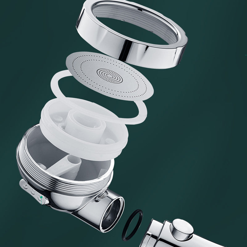 Silver Shower Set Pressurized Shower Head Thermostatic Bathroom Shower Water Faucet Clearhalo 'Bathroom Remodel & Bathroom Fixtures' 'Home Improvement' 'home_improvement' 'home_improvement_shower_faucets' 'Shower Faucets & Systems' 'shower_faucets' 'Showers & Bathtubs Plumbing' 'Showers & Bathtubs' 6714296