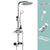 Silver Shower Set Pressurized Shower Head Thermostatic Bathroom Shower Water Faucet White-Silver Round Spray Gun Not Included Clearhalo 'Bathroom Remodel & Bathroom Fixtures' 'Home Improvement' 'home_improvement' 'home_improvement_shower_faucets' 'Shower Faucets & Systems' 'shower_faucets' 'Showers & Bathtubs Plumbing' 'Showers & Bathtubs' 6714310