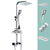 Silver Shower Set Pressurized Shower Head Thermostatic Bathroom Shower Water Faucet Light Silver Square Spray Gun Not Included Clearhalo 'Bathroom Remodel & Bathroom Fixtures' 'Home Improvement' 'home_improvement' 'home_improvement_shower_faucets' 'Shower Faucets & Systems' 'shower_faucets' 'Showers & Bathtubs Plumbing' 'Showers & Bathtubs' 6714315