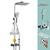 Silver Shower Set Pressurized Shower Head Thermostatic Bathroom Shower Water Faucet Grey-Silver Square Spray Gun Included Clearhalo 'Bathroom Remodel & Bathroom Fixtures' 'Home Improvement' 'home_improvement' 'home_improvement_shower_faucets' 'Shower Faucets & Systems' 'shower_faucets' 'Showers & Bathtubs Plumbing' 'Showers & Bathtubs' 6714318