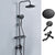 Black Shower Set Full Constant Temperature Copper Bathroom Lift Bath Booster Shower Head Black White Round Spray Gun Not Included Clearhalo 'Bathroom Remodel & Bathroom Fixtures' 'Home Improvement' 'home_improvement' 'home_improvement_shower_faucets' 'Shower Faucets & Systems' 'shower_faucets' 'Showers & Bathtubs Plumbing' 'Showers & Bathtubs' 6714323