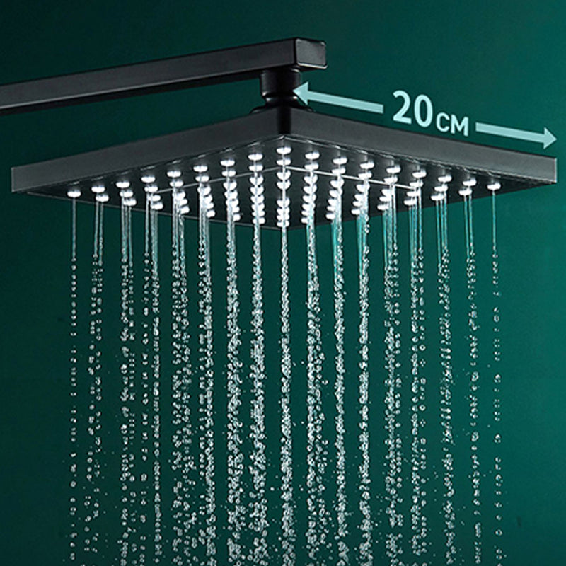 Black Shower Set Full Constant Temperature Copper Bathroom Lift Bath Booster Shower Head Clearhalo 'Bathroom Remodel & Bathroom Fixtures' 'Home Improvement' 'home_improvement' 'home_improvement_shower_faucets' 'Shower Faucets & Systems' 'shower_faucets' 'Showers & Bathtubs Plumbing' 'Showers & Bathtubs' 6714337