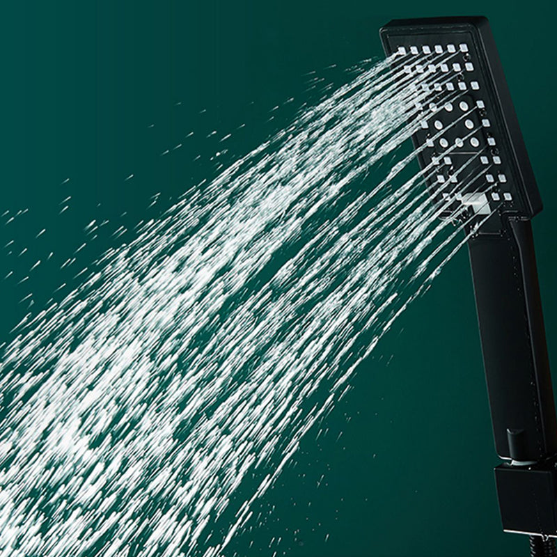 Black Shower Set Full Constant Temperature Copper Bathroom Lift Bath Booster Shower Head Clearhalo 'Bathroom Remodel & Bathroom Fixtures' 'Home Improvement' 'home_improvement' 'home_improvement_shower_faucets' 'Shower Faucets & Systems' 'shower_faucets' 'Showers & Bathtubs Plumbing' 'Showers & Bathtubs' 6714346