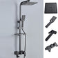 Black Shower Set Full Constant Temperature Copper Bathroom Lift Bath Booster Shower Head Matte Black Square Spray Gun Included Clearhalo 'Bathroom Remodel & Bathroom Fixtures' 'Home Improvement' 'home_improvement' 'home_improvement_shower_faucets' 'Shower Faucets & Systems' 'shower_faucets' 'Showers & Bathtubs Plumbing' 'Showers & Bathtubs' 6714351