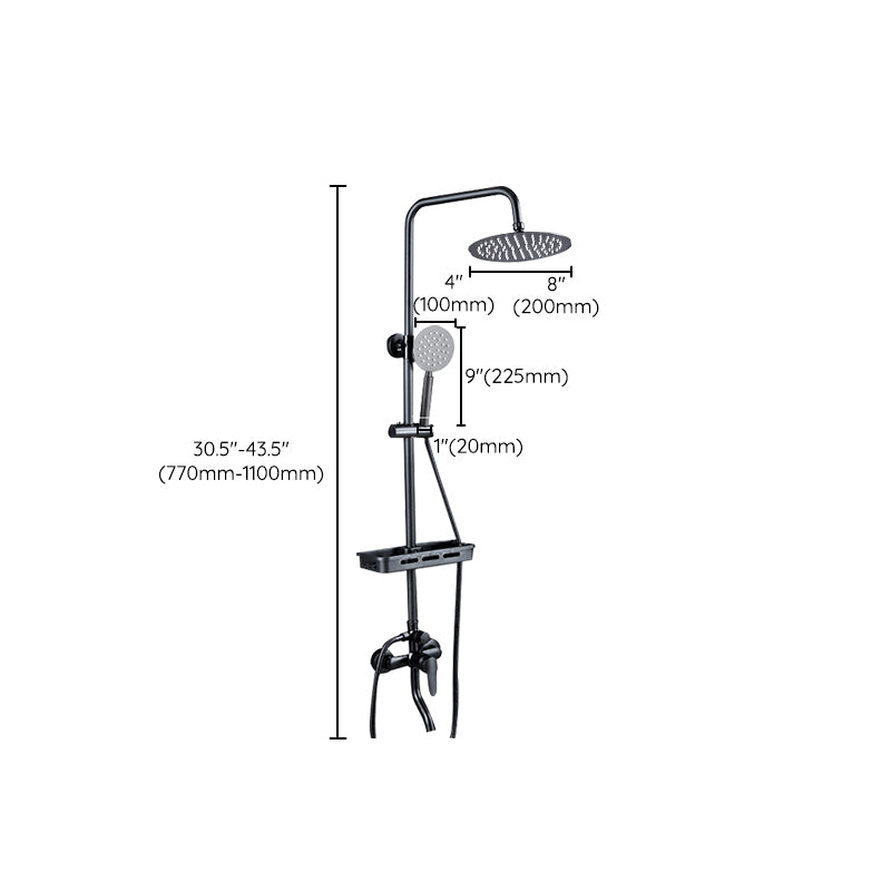 Black Shower Set Full Constant Temperature Copper Bathroom Lift Bath Booster Shower Head Clearhalo 'Bathroom Remodel & Bathroom Fixtures' 'Home Improvement' 'home_improvement' 'home_improvement_shower_faucets' 'Shower Faucets & Systems' 'shower_faucets' 'Showers & Bathtubs Plumbing' 'Showers & Bathtubs' 6714353