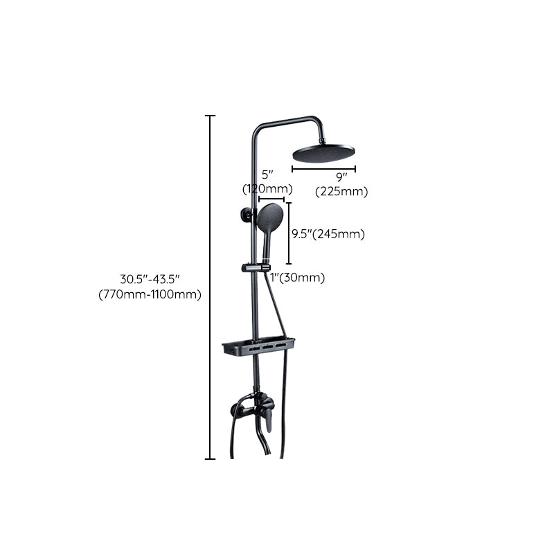 Black Shower Set Full Constant Temperature Copper Bathroom Lift Bath Booster Shower Head Clearhalo 'Bathroom Remodel & Bathroom Fixtures' 'Home Improvement' 'home_improvement' 'home_improvement_shower_faucets' 'Shower Faucets & Systems' 'shower_faucets' 'Showers & Bathtubs Plumbing' 'Showers & Bathtubs' 6714359