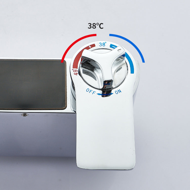 Shower System Square Rain Jet Massage Adjustable Spray Pattern Wall Mounted Shower Trim Clearhalo 'Bathroom Remodel & Bathroom Fixtures' 'Home Improvement' 'home_improvement' 'home_improvement_shower_faucets' 'Shower Faucets & Systems' 'shower_faucets' 'Showers & Bathtubs Plumbing' 'Showers & Bathtubs' 6714375