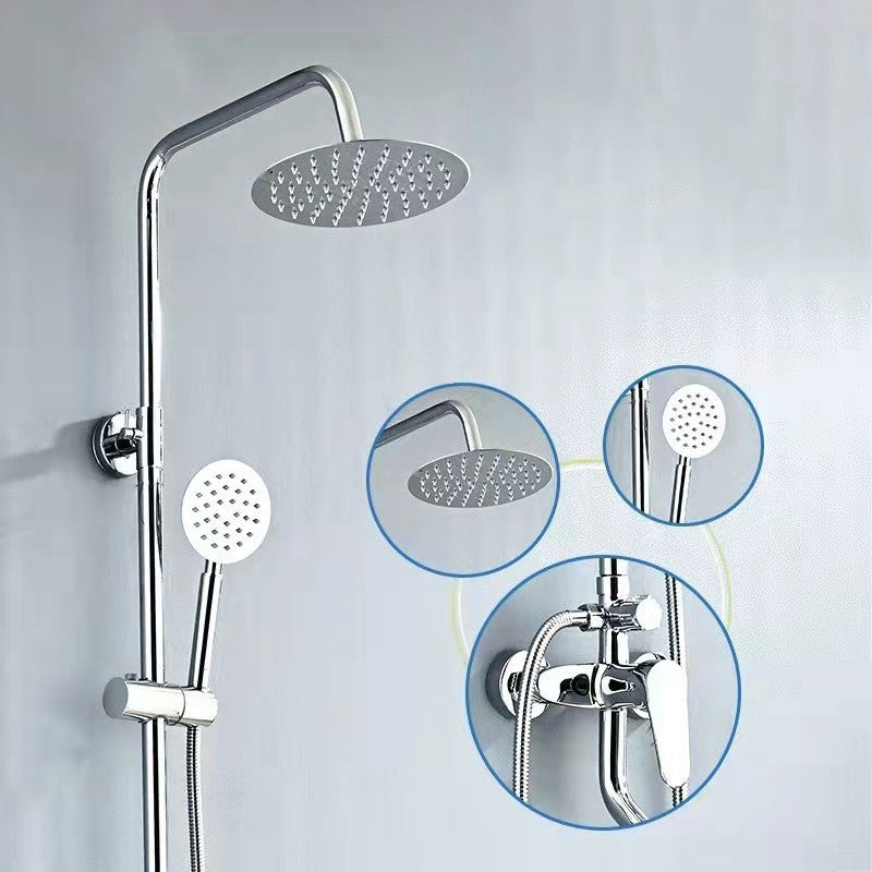 Shower Divice Modern Shower Set Brass Slide Bar Included Adjustable Shower Head ...