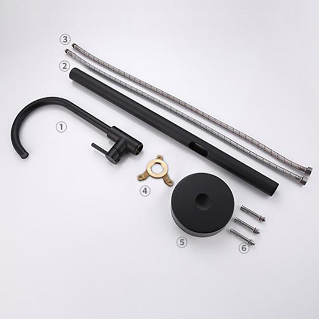 Modern Floor Mounted High Arc Freestanding Tub Filler Metal Freestanding Tub Filler Trim Clearhalo 'Bathroom Remodel & Bathroom Fixtures' 'Bathtub Faucets' 'bathtub_faucets' 'Home Improvement' 'home_improvement' 'home_improvement_bathtub_faucets' 6714677